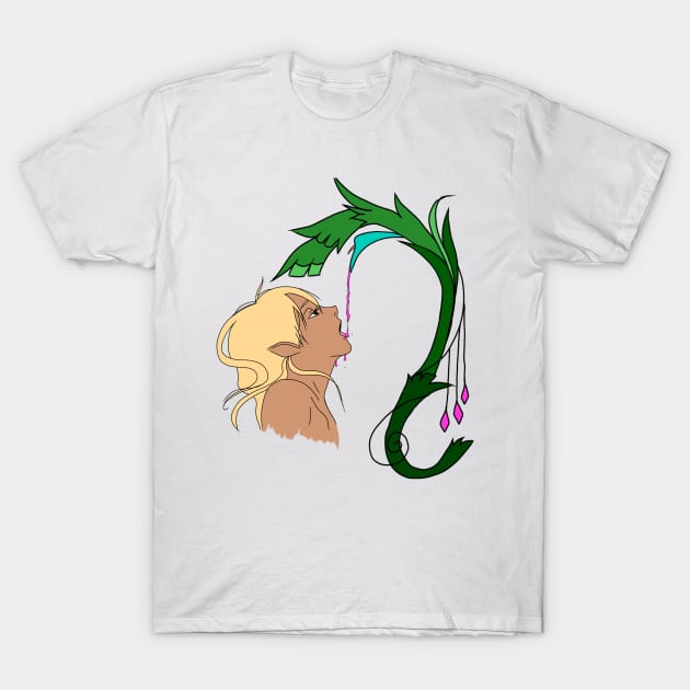 Copy of Elf drinking from a flower T-Shirt by RavenRarities